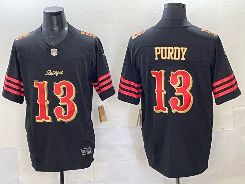 Men Nike San Francisco 49ers #13 Purdy black Limited NFL 2025 Jersey 0011